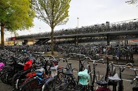 Bike Storage Outside Central Station Amsterdam Central Station Bike Storage Amsterdam