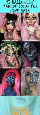 13 Halloween Makeup Ideas For Pink Hair Pink Wigs Costume Pink Wig Pink Hair