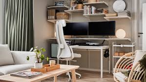 1 x side cabinet (open shelf + fixed pedestal 4d) size : Buat Ruang Sempurna Untuk Bekerja Belajar Dan Hobi Ikea