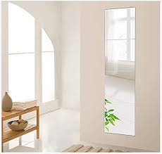 Our antique mirror tile collection is available in field sizes of; Beauty4u Full Length Tall Gym Mirror Tiles 12 Inch X 4pcs Frameless Wall Mirror Set Hd Vanity Make Up Mirror For Wall Decor Amazon Ca Home