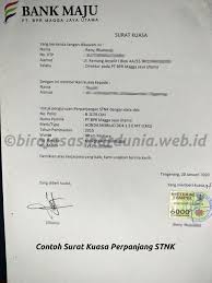 Untuk melakukan penjualan barang yang dijaminkan sesuai dengan yang tertera dalam akad perjanjian murabahah no: 5 Contoh Surat Kuasa Perpanjang Stnk Birojasasinardunia Web Id