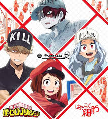 Boku No Hero Academia X Hataraku Saibou Hero Anime Fandom My Hero