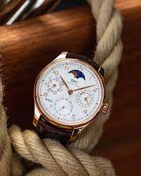 Iwc Schaffhausen Portugieser Perpetual Calendar Iw503302 Mens Watches Leather Watches For Men Iwc