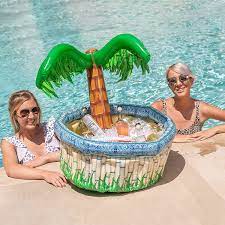 Beach themed party ideas under the sea desserts planning a beach party whether it a luau party for adults or beach party for the kids you love these fun beach theme party made2style sumber made2style.com. Buy 28 Inflatable Palm Tree Cooler Beach Theme Party Decor Party Supplies For Pool Party Luau Party And Hawaiian Party Online In Indonesia B07ns7bg9l