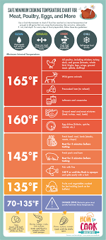 Learn tips on how to safely freeze, thaw and prepare both raw and cooked chicken. Safe Minimum Cooking Temperature Chart For Meat Poultry Eggs And More Infographic Visualistan