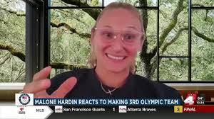 Maggie Malone Hardin reacts to 3rd Olympic qualification
