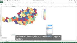 Excel Map Austria Maps For Excel Com Choropleth Map And City Bubble Chart
