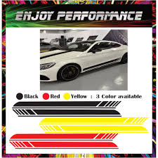 Koop 4 familieheld en ontvang 1 gratis! Buy Top Pick 2pcs Side Body Lining Racing Stripes Sticker Vinly Decals Seetracker Malaysia