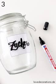 Diy Glaser Mit Handlettering Beschriften Und Ein Bisschen Von Den Anfangen Meines Bloggerlebens Love Decorations Diy Glas Gewurzetiketten Glas Beschriften