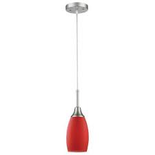 nickel red pendant lights