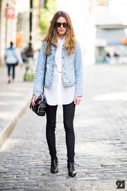 Womens Black And Blue Denim Jacket Pin On My Style
