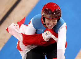 Canada's kelsey mitchell has won gold in women's track cycling sprint at the tokyo 2020 olympics. A5rr5oqze98kum