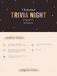 Trivia quizzes are a great way to work out your brain, maybe even learn something new. Pink Cute Chic Vintage 90s Virtual Trivia Quiz Presentations Pdf Leisure