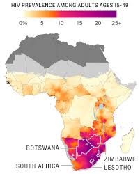 hiv epidemic is mapped in sub saharan africa to pinpoint hot