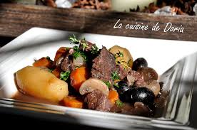 Joue De Boeuf Mijote Aux Olives Joue De Boeuf Mijote De Boeuf Joue De Boeuf Recette