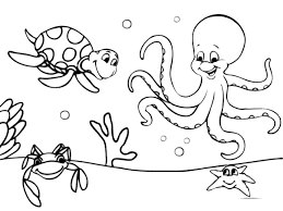 Gambar pemandangan ini diwarnai dengan teknik goresan linear. Gambar Mewarnai Pemandangan Bawah Laut Halaman Mewarnai Gambar Hewan Buku Mewarnai