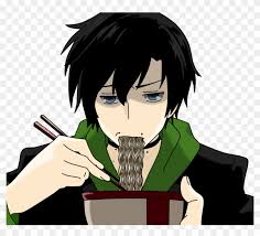 This clipart image is transparent backgroud and png format. Anime Animeboy Eating Freetoedit Anime Free Transparent Png Clipart Images Download