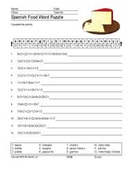 See also places please puzzlenation blog from crossword topic. Food Word Puzzle Worksheets Teaching Resources Tpt