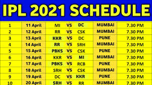 The complete match by match schedule will be shared over here. Ipl 2021 3 Big Announcements From Bcci Regarding Ipl 2021 Schedule After Ipl Auction Youtube