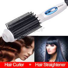 Brush Battery Picture More Detailed Picture About 2in1 Professional Electric Brush Hair Straighten Flat Iron Hair Styles Hair Brush Straightener Hair Curlers