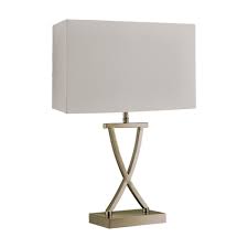 Club Table Lamp Antique Brass Cream Rectangle Shade Moonlight Design You can get a perfect lamp shade replacement to the exact specifications and size of your current shade.