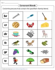 Completing this worksheet can help your child: Consonant Blends Worksheets