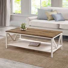 48 Two Tone Distressed Wood Farmhouse Coffee Table Reclaimed Barnwood White Saracina Home Wood Farmhouse Coffee Table Living Room Coffee Table Farmhouse Style Coffee Table