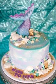 A flowy, intricately embellished style is one of our favorite mermaid wedding ideas (the skirt on this leanne marshall dress reminds us of rolling waves and sea foam). Kara S Party Ideas Mermaid Under The Sea Bridal Shower Kara S Party Ideas