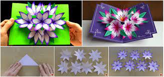 Diy 3d flower pop up card. 70 Create 3d Flower Pop Up Card Tutorial Step By Step Layouts By 3d Flower Pop Up Card Tutorial Step By Step Cards Design Templates