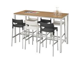 Das edelstahlgestell ist gebürstet, die tischplatte ist in esche schwarz. Stehtisch Bartisch 180 X 80 X H110 Cm R M Buro Und Designmobel