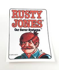 Vintage Rusty Jones Auto Rust Protection Sticker (3M vinyl ...