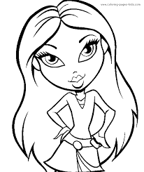 Printable cartoon characters coloring pages are a fun way for kids of all ages to develop creativity, focus, motor skills and color recognition. Bratz Color Page Cartoon Characters Coloring Pages Color Plate Coloring Sheet Printable Colorin Cartoon Coloring Pages Cartoon Drawings People Coloring Pages
