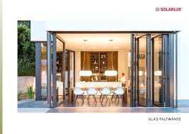 Faltwand Und Faltturen Aus Glas Aluminium Und Holz Solarlux Faltwand Falttur Glas Terrassenschiebetur