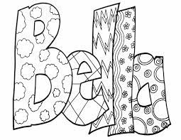 Bella Free Printable Coloring Page Stevie Doodles Kindergarten Coloring Pages Printable Coloring Pages Name Coloring Pages