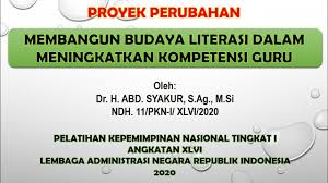 Melaksanakan tugas dan wewenang tim kerja yang telah ditetapkan. Proyek Perubahan Diklat Pim 1 Angkatan 46 Dr H Abd Syakur S Ag M Si Youtube