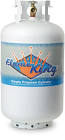 Flame King Empty Propane Gas BBQ Cylinder Tank  Fits All BBQ Models  30-Lb National
