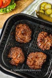 This step really creates an amazing base flavor for this. Air Fryer Hamburgers Tender Juicy Spend With Pennies