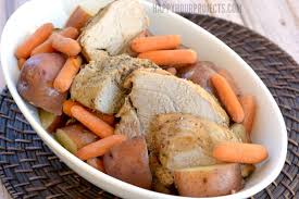 1 smithfield all natural pork tenderloin. Slow Cooker Meal Garlic Herb Pork Sirloin With Red Potatoes And Carrots Happy Hour Projects