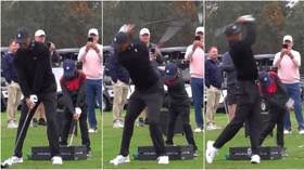 Rare footage of tiger woods' son charlie in action on the golf course has revealed a swing reminiscent of his legendary father. Tiger Cub Golf World Stunned As Tiger Woods 11 Year Old Son Charlie Shows Off Identical Swing To His Father Video Rt Sport News