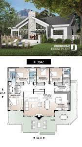 Discover The Plan 3942 Brookside Which Will Please You For Its 4 Bedrooms And For Its Mountain Styles House Plans Farmhouse Lake House Plans Cottage House Plans