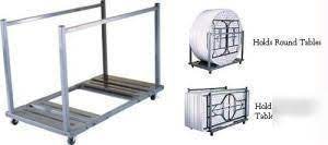 Check spelling or type a new query. New Folding Table Storage Unit Rolling Cart Rack Caddy Folding Table Storage Folding Table Storage