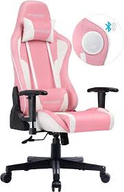 Amazon Com Gtracing Gaming Chair With Speakers Pink Cherry Blossom Patent Design Girl Power Bluetooth Gaming Chair Computer Desk Chair Gaming Computer Room