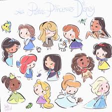 11 Cute Doodles Disney Princesses Kawaii Disney Cute Disney Drawings Disney Princess Drawings