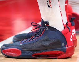 Dončić's addition caps a year full of new talent joining jordan brand, including jayson tatum, rui hachimura, zion williamson, wnba players asia durr and kia nurse and nfl quarterback dwayne. Kicks On Court The Air Jordan 34 In Action Nice Kicks Air Jordans Classic Sneakers Jordan Shoes Wallpaper