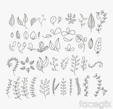 45 Hand Painted Leaves Design Vector Hand Lettering Leaf Drawing Bullet Journal Inspiration