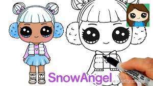 how to draw snow angel lol surprise doll doll drawing cute easy drawings cute kawaii drawings