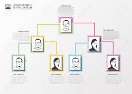 modern organization chart template vector illustration