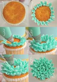 This cute floral cupcake icing design uses pink icing, fondant flowers, silver sprinkles and small flowers. Diy Cupcake Decoration Cupcakes Decoration Diy Diy Cupcakes Cupcake Cakes