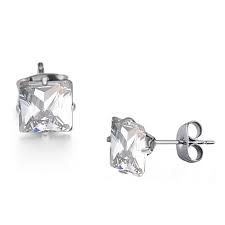 Stones Crystal Studs Earrings Earring For Men S Stud Earring For Men Mens Earrings Online Buy Square Earrings Studs Online Earrings Stud Earrings For Men