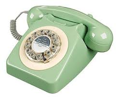 Telefono Retro In Metallo E Plastica Verde Serie 746 17x18x28 Cm Retro Stile Anni 60 Oggetti